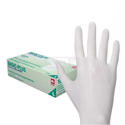 Latex medical gloves powder free LARGE 100pcs